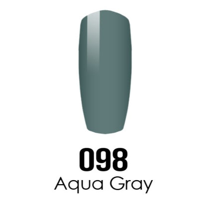 DC Nail Lacquer And Gel Polish, DC 098, Aqua Gray, 0.6oz MY0926