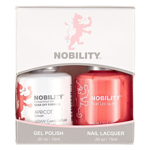 LeChat Nobility Gel & Polish Duo, NBCS098, Apricot, 0.5oz KK