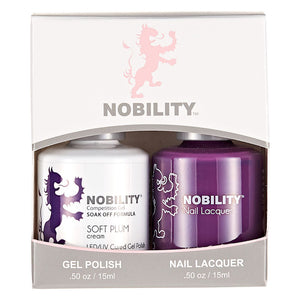LeChat Nobility Gel & Polish Duo, NBCS099, Soft Plum, 0.5oz  KK0917