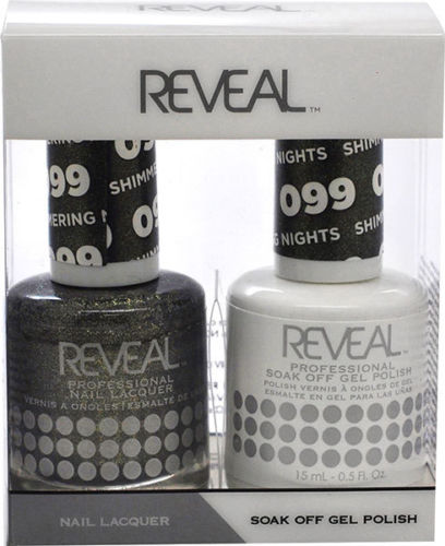 Reveal Gel Polish + Nail Lacquer, 099, Shimmering Nights, 0.5oz OK0311VD