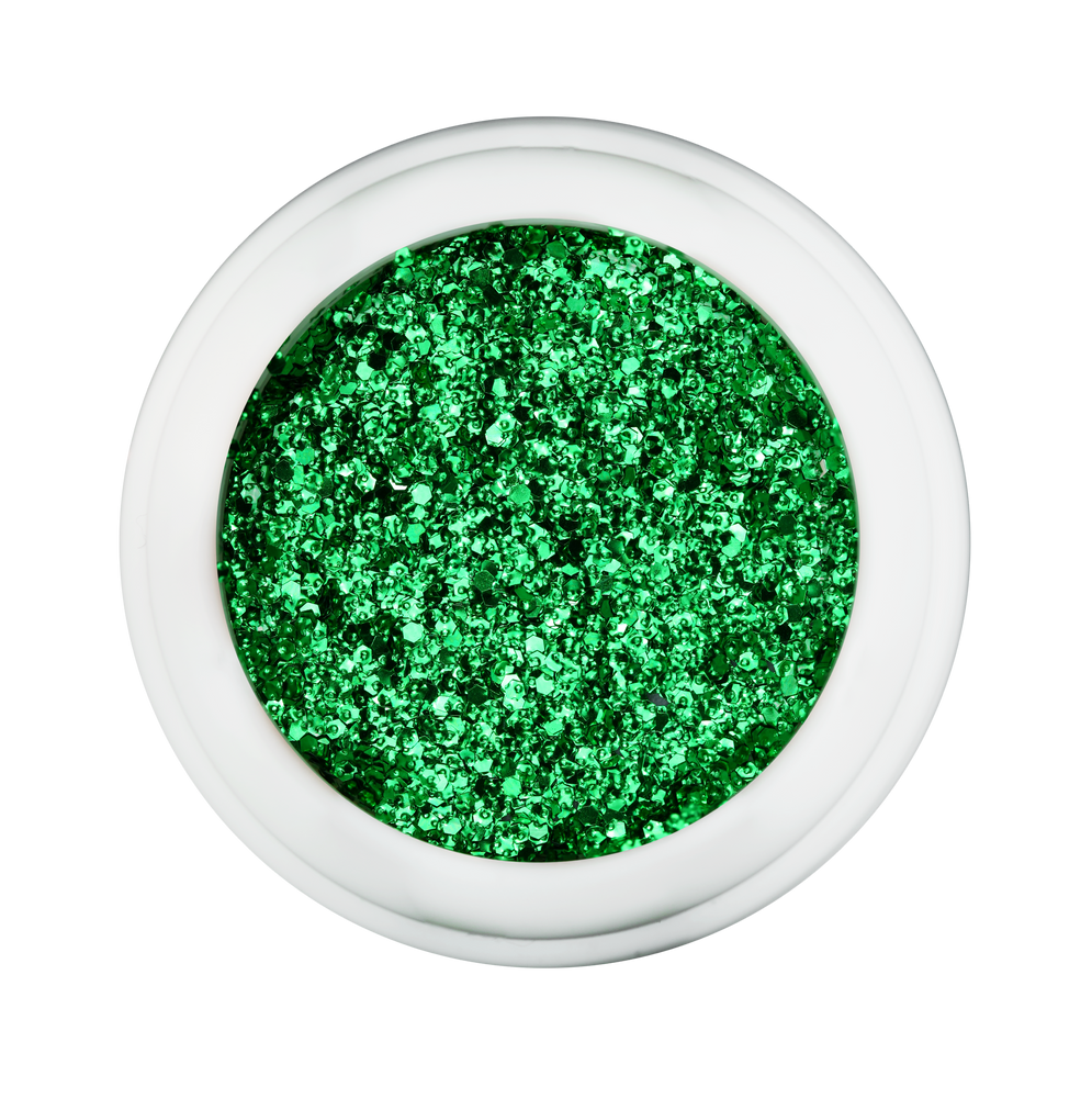 Cre8tion Nail Art Designed Confetti Glitter, 009, Round 1/24'', Green, 0.5oz, 1101-0450 BB