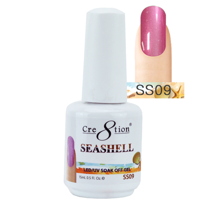 Cre8tion Seashell Gel Polish, 0.5oz, SS09