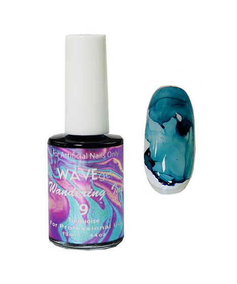 Wave Gel Wandering Ink Gel Polish, 09, Turquoise, 0.5oz OK1129