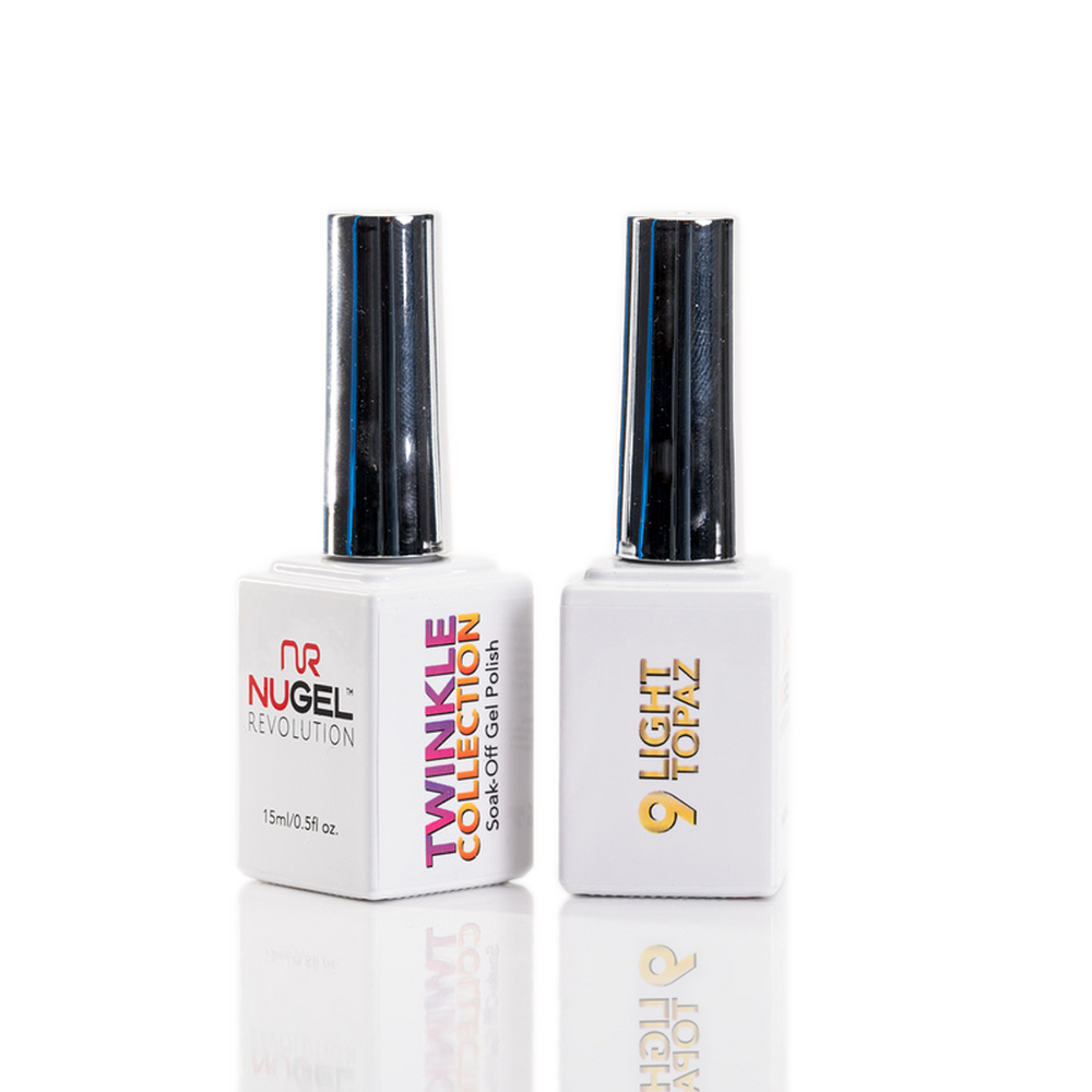 NuRevolution Twinkle Gel Collection, 09, Light Topaz, 0.5oz KK0918