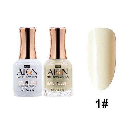 AEON Gel Polish + Nail Lacquer, 001, Arctic White, 0.5oz OK0326LK