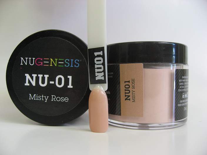 Nugenesis Dipping Powder, NU 001, Misty Rose, 2oz MH1005