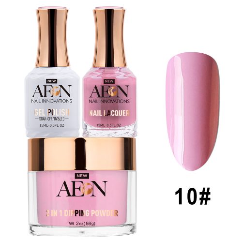 AEON 3in1 Dipping Powder + Gel Polish + Nail Lacquer, 010, Berry Passionate OK0327LK