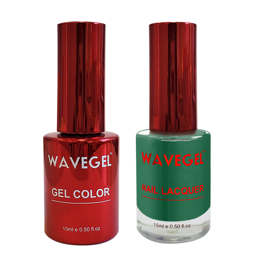 Wave Gel Nail Lacquer + Gel Polish, QUEEN Collection, 100, Emerald Green, 0.5oz