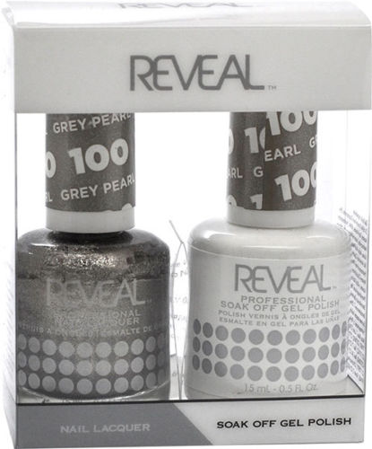 Reveal Gel Polish + Nail Lacquer, 100, Grey Peal, 0.5oz OK0311VD