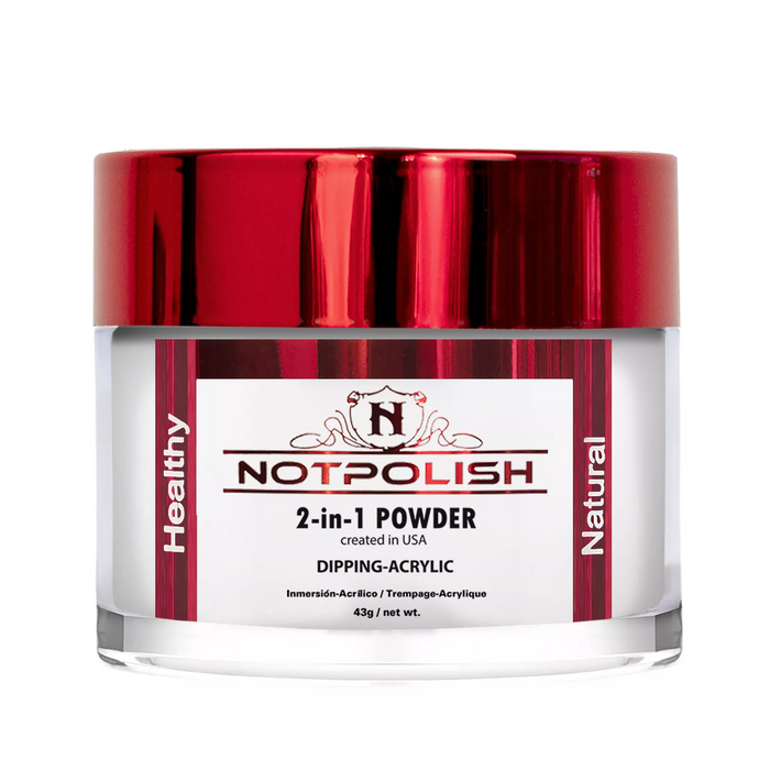 NotPolish Acrylic/Dipping Powder, OG Collection, 101, MILKY WHITE, 2oz