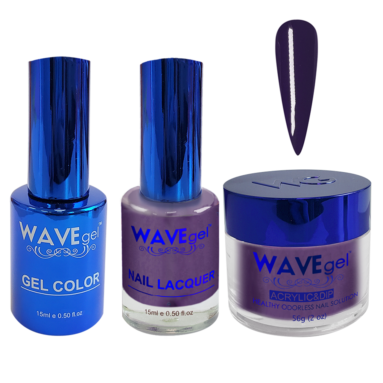 Wave Gel 4in1 Dipping Powder + Gel Polish + Nail Lacquer, ROYAL Collection, 101, Crown Jewels