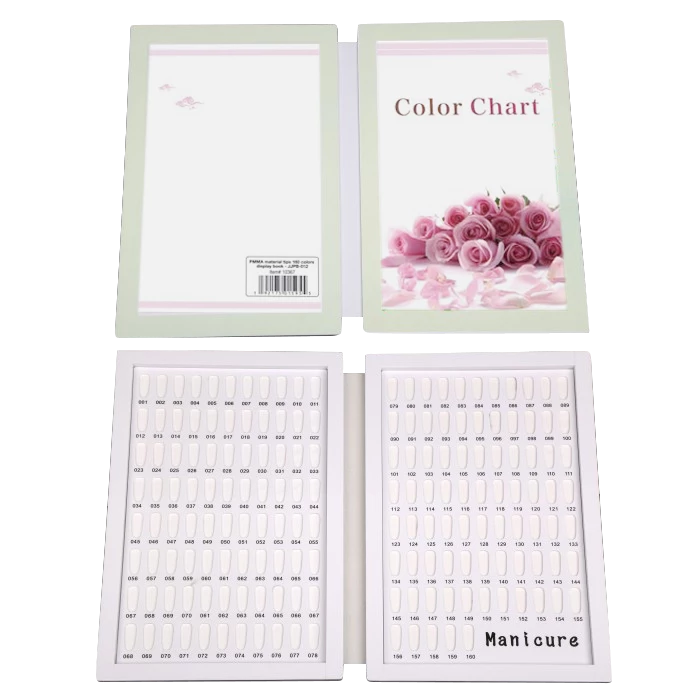 Cre8tion PMMA Material Tips - 160 Colors Display Book (Pk: 20 pcs/case)