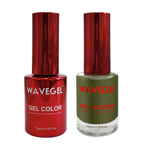 Wave Gel Nail Lacquer + Gel Polish, QUEEN Collection, 103, Camouflage Green, 0.5oz