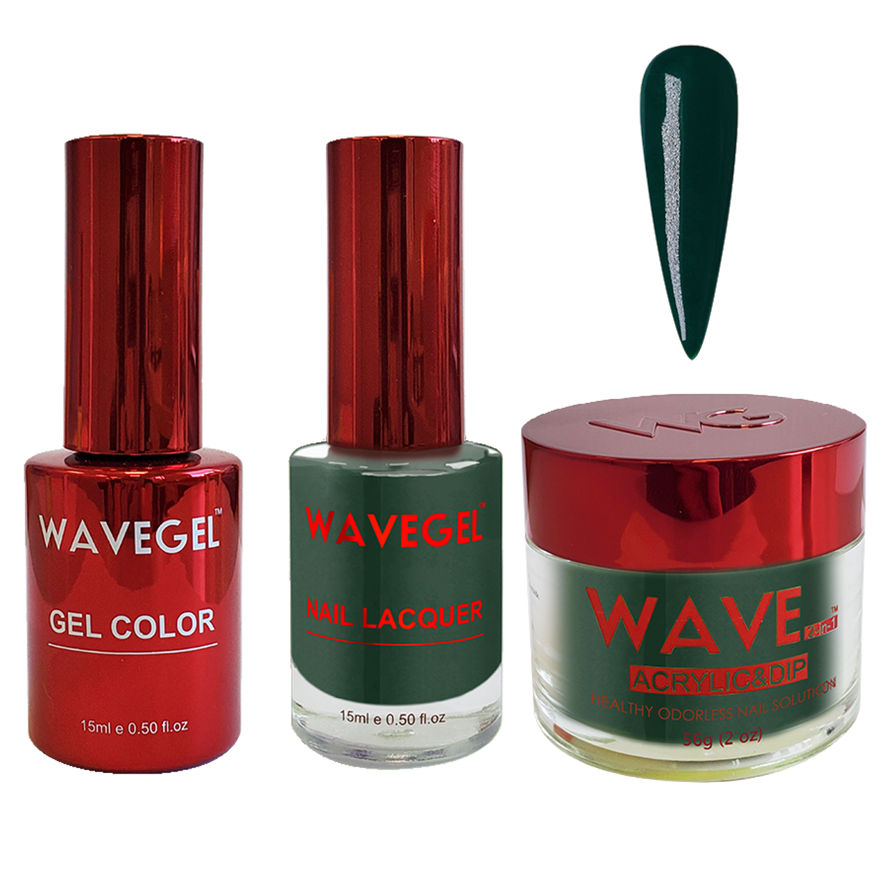 Wave Gel 4in1 Dipping Powder + Gel Polish + Nail Lacquer, QUEEN Collection, 104, Neapolitan