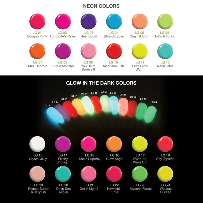 SNS Gelous Dipping Powder, Lumi Glam Collection, 1oz, Full Line of 24 Colors (From LG01 To LG24) OK0622VD