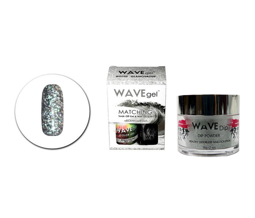Wave Gel 3in1 Dipping Powder + Gel Polish + Nail Lacquer, 105, Glamourous OK0603MD
