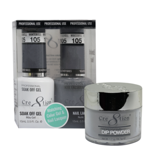 Cre8tion 3in1 Dipping Powder + Gel Polish + Nail Lacquer, 105, Winterfell, 3104-0705 OK0117MD