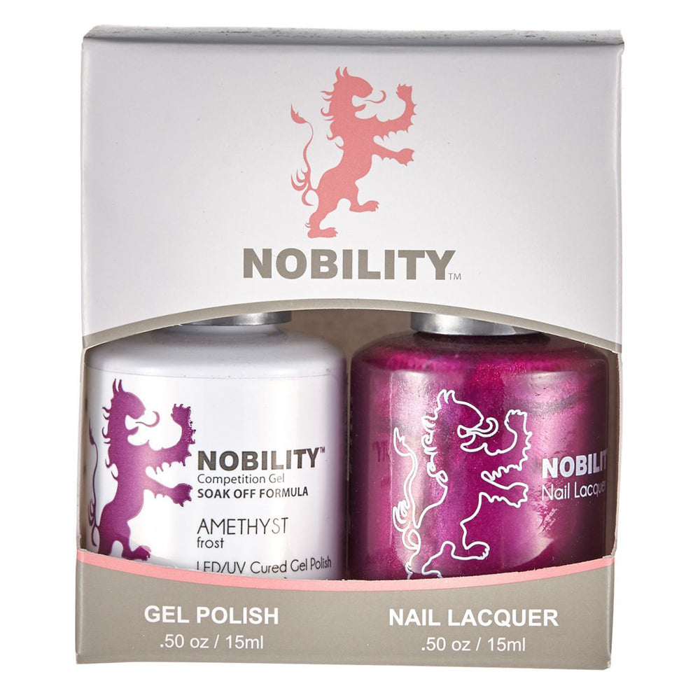 LeChat Nobility Gel & Polish Duo, NBCS106, Amethyst, 0.5oz KK0917