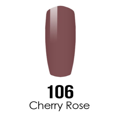 DC Nail Lacquer And Gel Polish, DC 106, Cherry Rose, 0.6oz MY0926