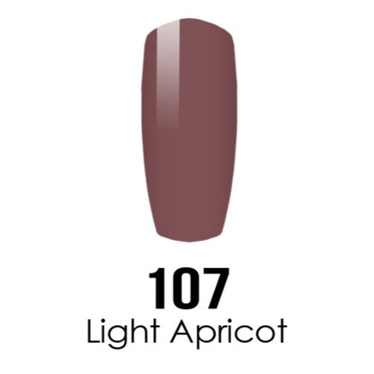 DC Nail Lacquer And Gel Polish, DC 107, Light Apricot, 0.6oz MY0926