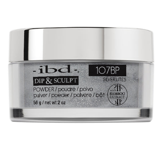 IBD Dip & Sculpt Powder, 107BP, Silver Lites, 2oz OK0330LK