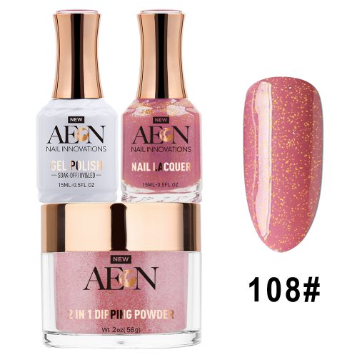 AEON 3in1 Dipping Powder + Gel Polish + Nail Lacquer, 108, Okay Go! OK0327LK