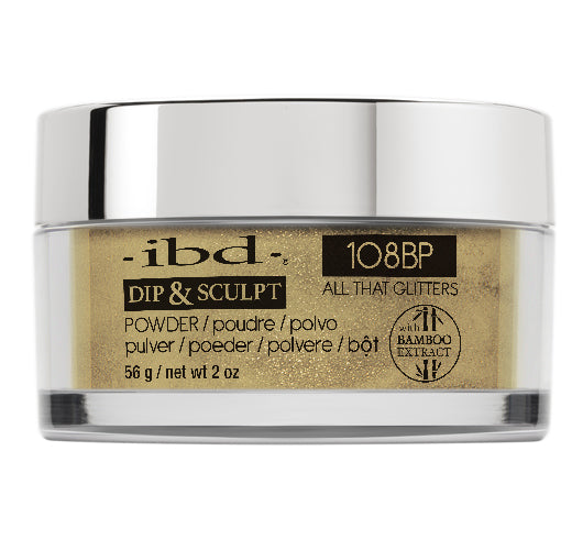 IBD Dip & Sculpt Powder, 108BP, All Tht Glitters, 2oz OK0330LK