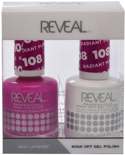 Reveal Gel Polish + Nail Lacquer, 108, Radiant Purple, 0.5oz OK0311VD