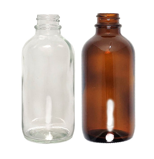 Parkway Boston Round Glass Bottle, 22mm - 4oz OK0327LK
