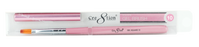 Cre8tion Nail Art Square Gel Brush-Pink, #10, 12212 (Packing: 5 pcs/pack)