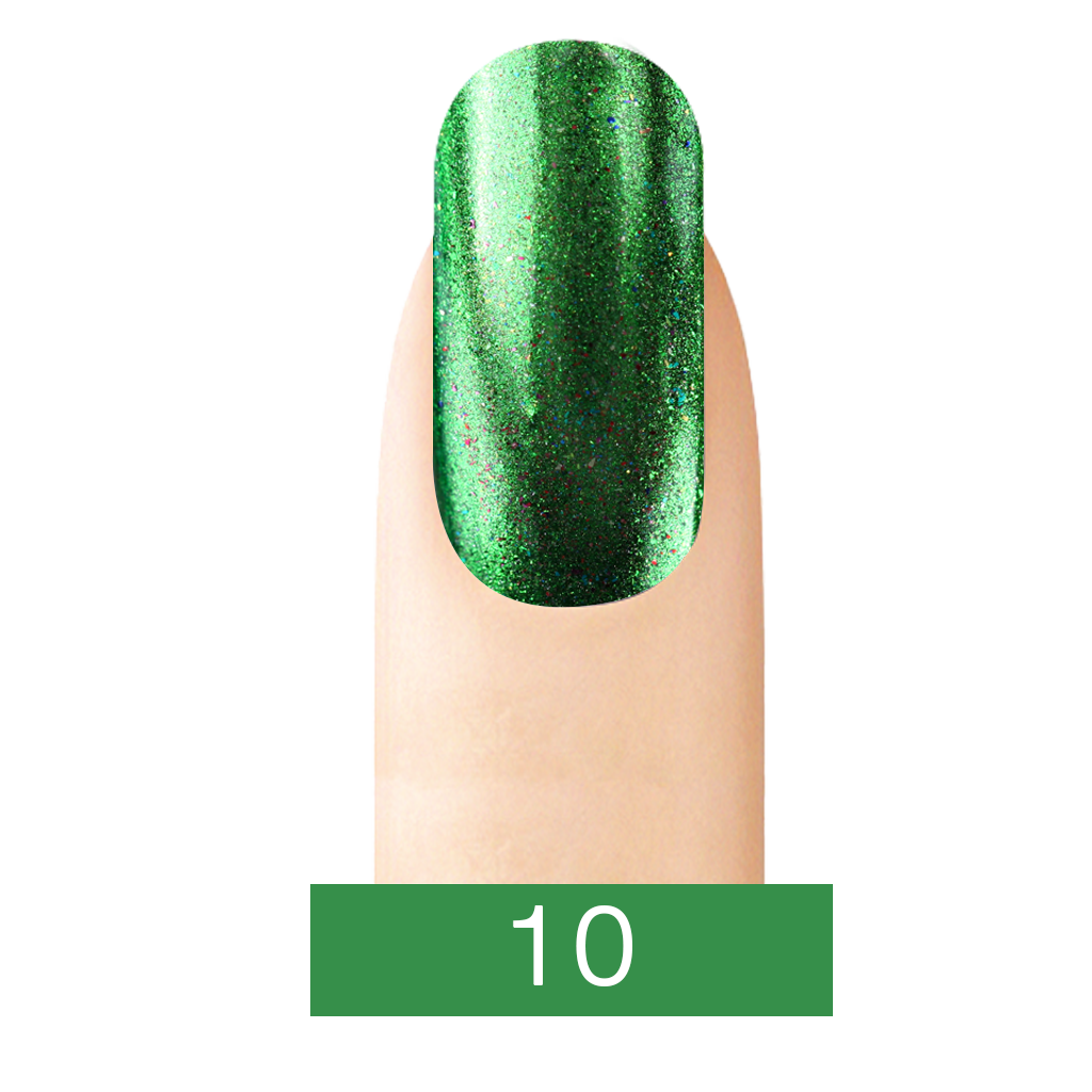 Cre8tion Chrome Nail Art Effect, 10, Green, 1g KK0829