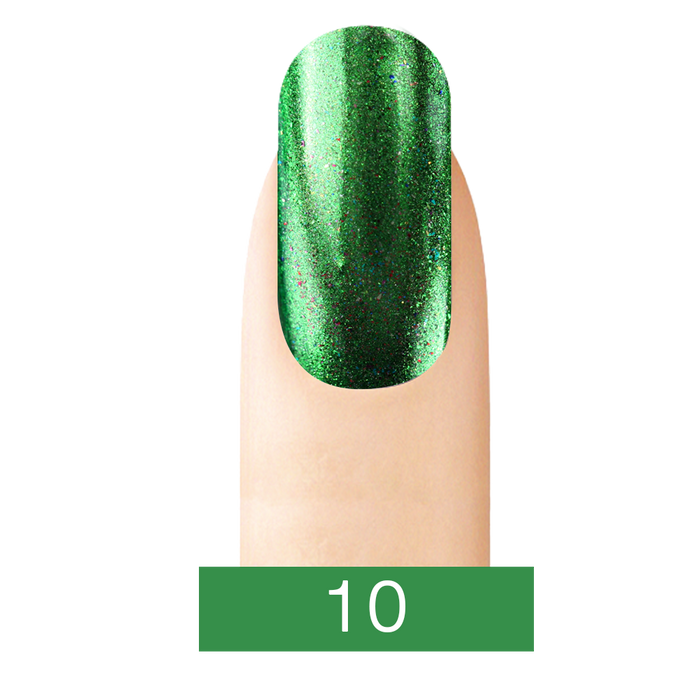 Cre8tion Chrome Nail Art Effect, 10, Green, 1g KK0829