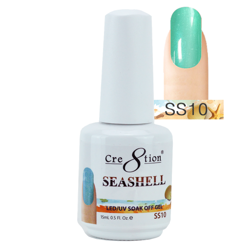 Cre8tion Seashell Gel Polish, 0916-0764, 0.5oz, SS10 KK0717