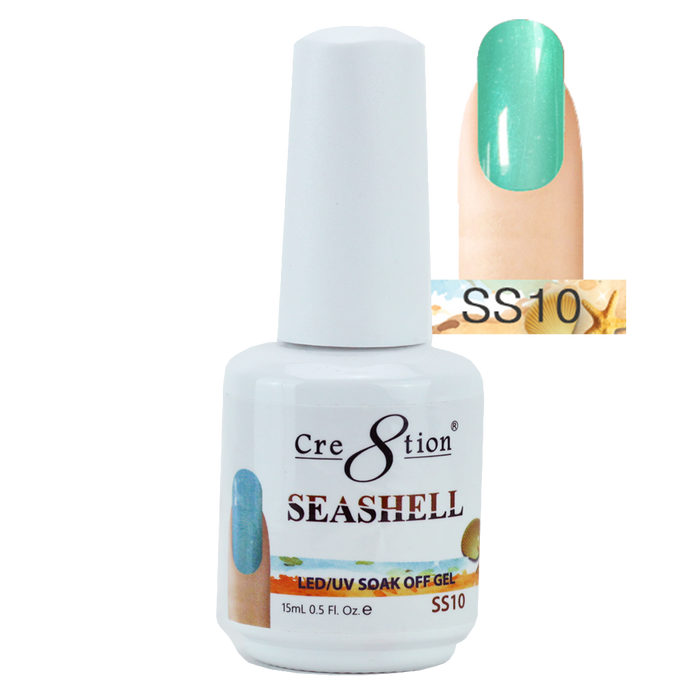 Cre8tion Seashell Gel Polish, 0.5oz, SS10