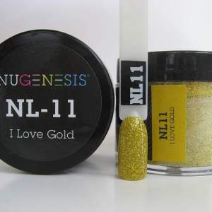 Nugenesis Dipping Powder, NL 011, I Love Gold, 2oz MH1005