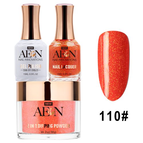 AEON 3in1 Dipping Powder + Gel Polish + Nail Lacquer, 110, A Lady In Red OK0327LK