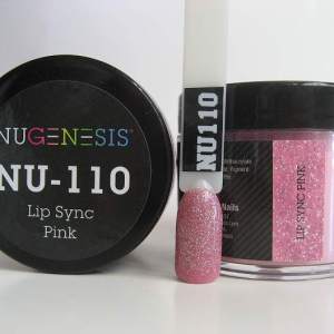 Nugenesis Dipping Powder, NU 110, Lip Sync Pink, 2oz MH1005
