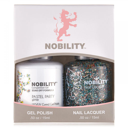LeChat Nobility Gel & Polish Duo, NBCS110, Pastel Party, 0.5oz KK0906