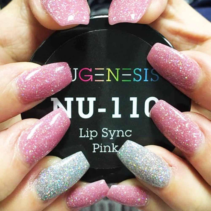 Nugenesis Dipping Powder, NU 110, Lip Sync Pink, 2oz MH1005
