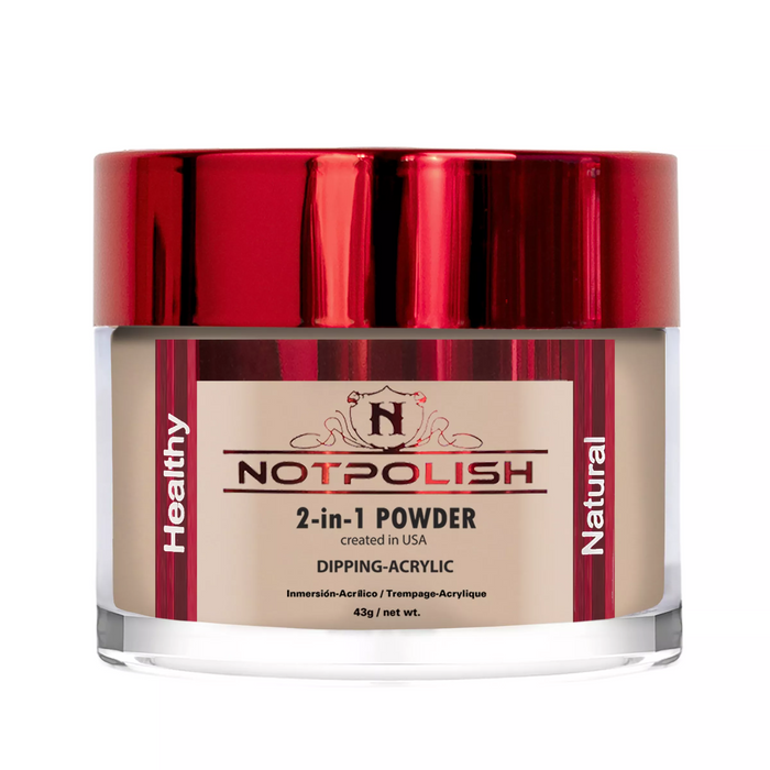 NotPolish Acrylic/Dipping Powder, OG Collection, 110, TOPLESS AND BAREFOOT, 2oz