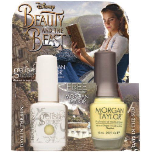 Gelish Gel Polish & Morgan Taylor Nail Lacquer, 1110251, Beauty And The Beast Collection, Days in the Sun, 0.5oz BB KK
