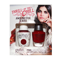 Gelish Gel Polish & Morgan Taylor Nail Lacquer, 1110280, Thrill Of The Chill Collection, Angling For A Kiss, 0.5oz KK