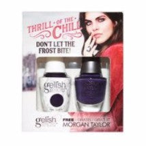 Gelish Gel Polish & Morgan Taylor Nail Lacquer, 1110282, Thrill Of The Chill Collection, Don't Let The Frost Bite!, 0.5oz KK
