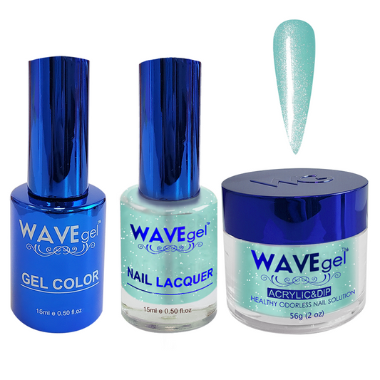 Wave Gel 4in1 Dipping Powder + Gel Polish + Nail Lacquer, ROYAL Collection, 111, Blue Jester