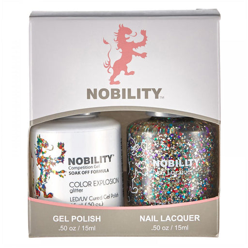 LeChat Nobility Gel & Polish Duo, NBCS112, Color Explosion, 0.5oz KK