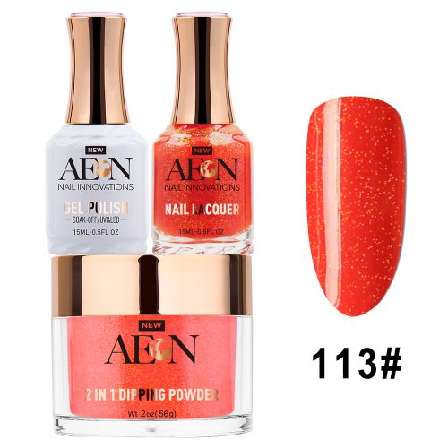 AEON 3in1 Dipping Powder + Gel Polish + Nail Lacquer, 113, Hot Apple Pie OK0327LK