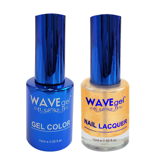 Wave Gel Nail Lacquer + Gel Polish, ROYAL Collection, 113, It's Reigning Gold!, 0.5oz