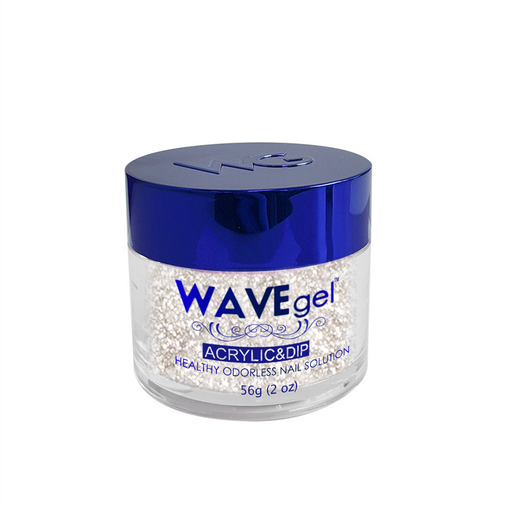 Wave Gel Acrylic/Dipping Powder, ROYAL Collection, 114, Sparkling White, 2oz
