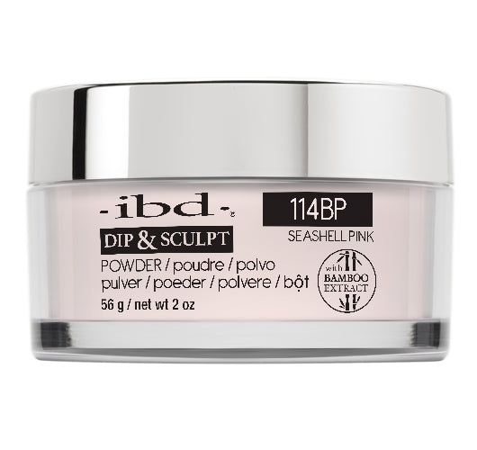 IBD Dip & Sculpt Powder, 114BP, Seashell Pink, 2oz OK0330LK