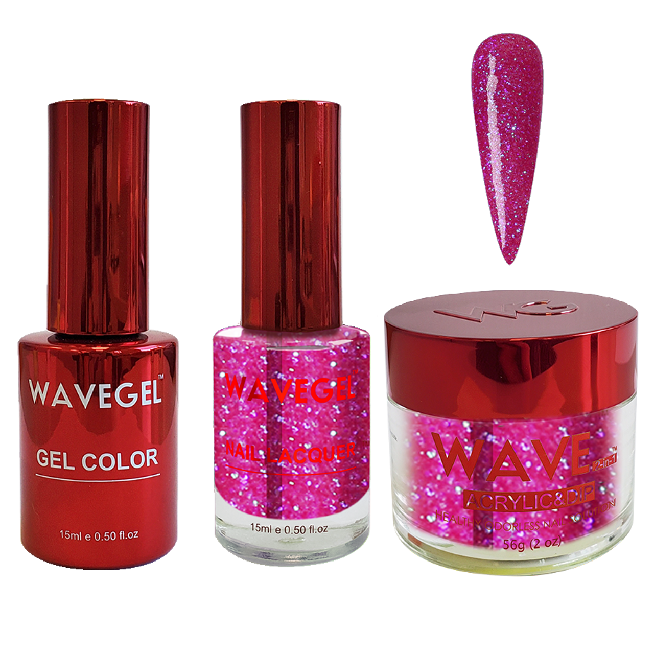 Wave Gel 4in1 Dipping Powder + Gel Polish + Nail Lacquer, QUEEN Collection, 115, Yes, Your Highness